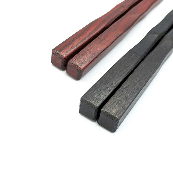 Comfortable Pair Chopsticks Enju Black & Brown