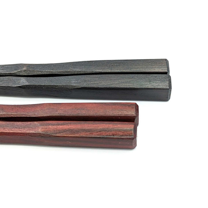 Comfortable Pair Chopsticks Enju Black & Brown