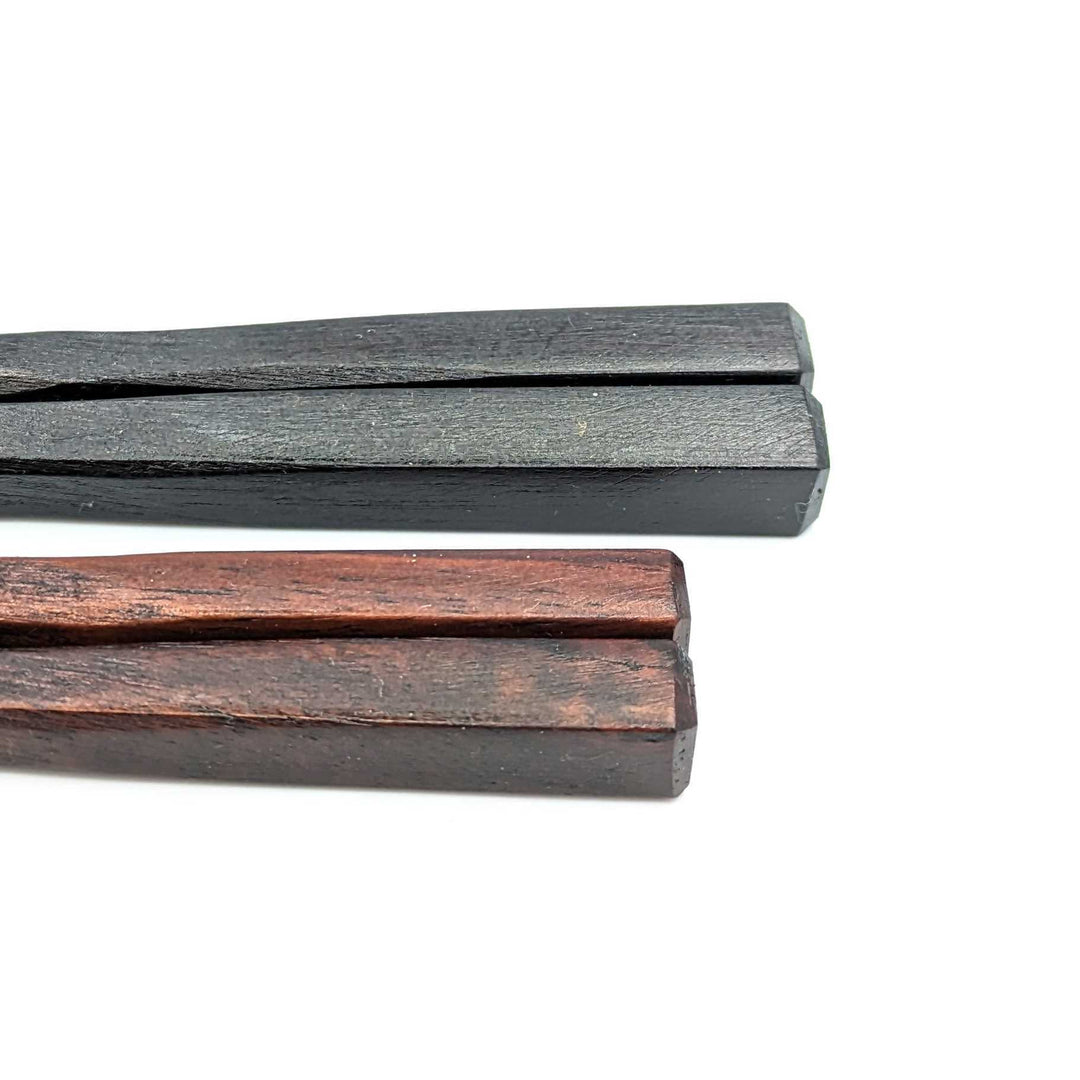 Comfortable Pair Chopsticks Enju Ebony & Rosewood