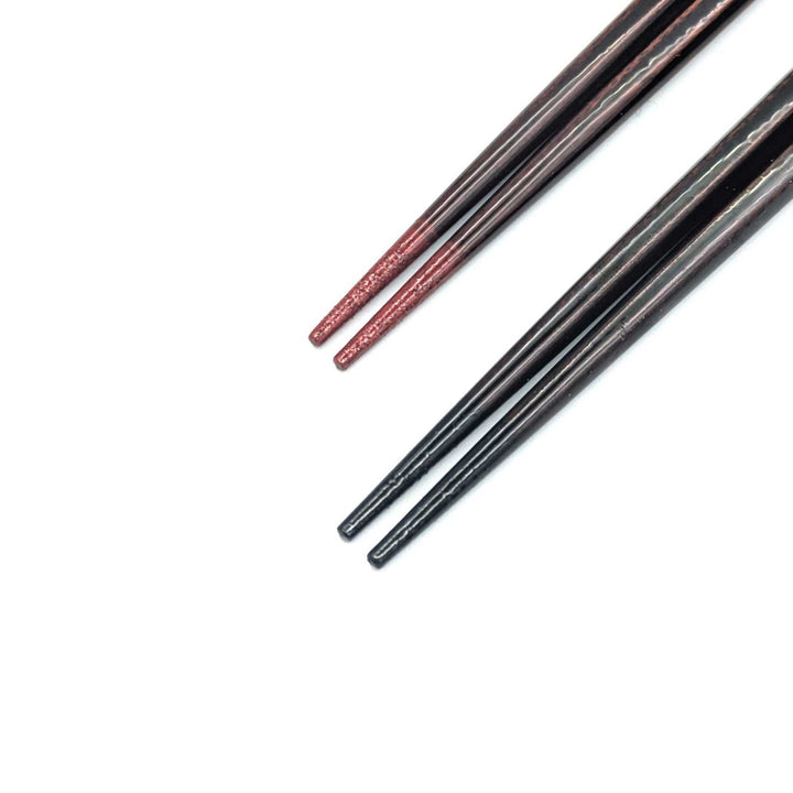 Wakasa Lacquerware Chopsticks - Mother-of-Pearl Inlay (Engravable)