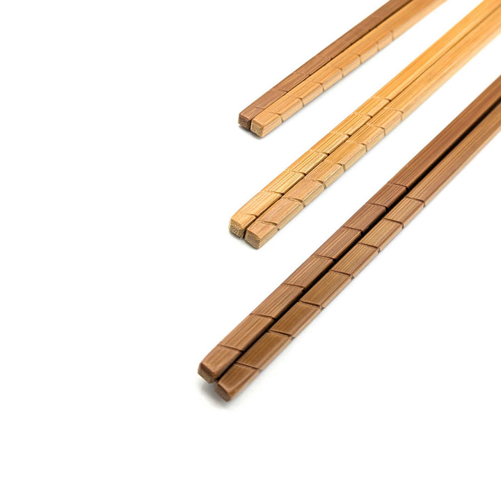Satsuma Bamboo – Smoked Bamboo Cooking Chopsticks with Woven Rattan Grip