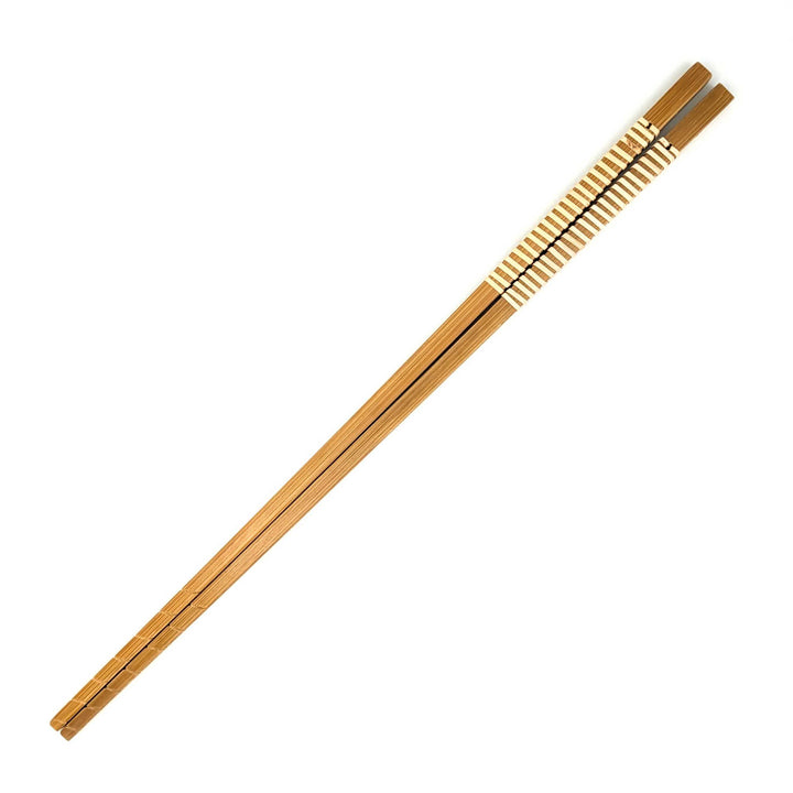 Satsuma Bamboo – Smoked Bamboo Cooking Chopsticks with Woven Rattan Grip
