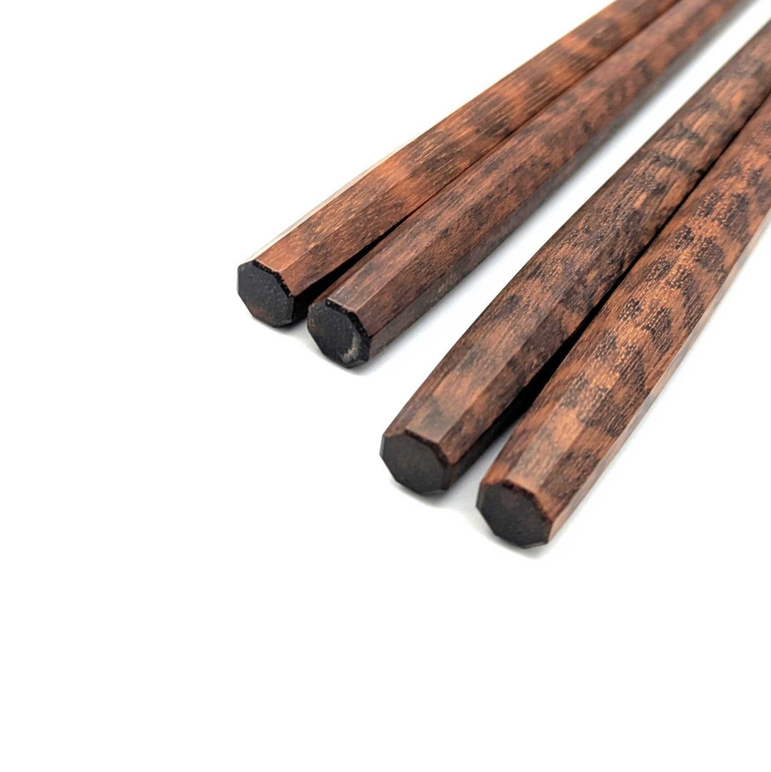 Deluxe Octagonal Snakewood Pair Chopsticks