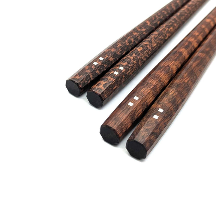 Niigata Hexadecagonal Wooden Pair Chopsticks – Snakewood