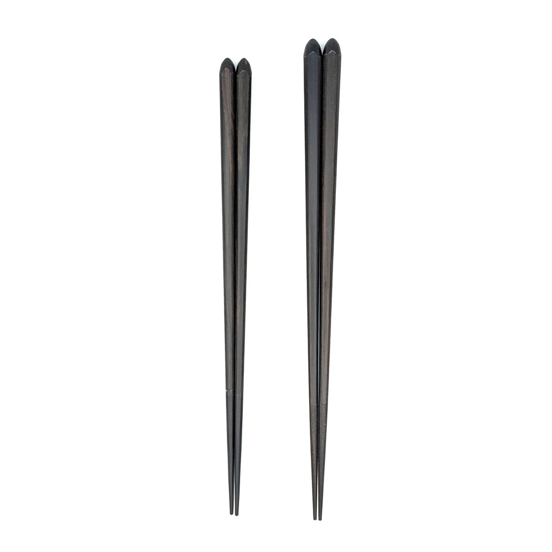 Dishwasher-Safe Chamfered Striped Ebony Chopsticks(Engravable)