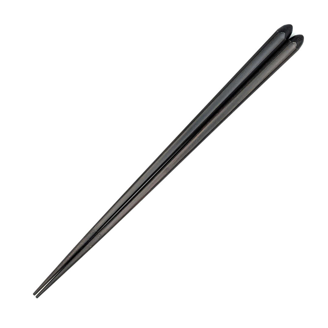 Dishwasher-Safe Chamfered Striped Ebony Chopsticks(Engravable)