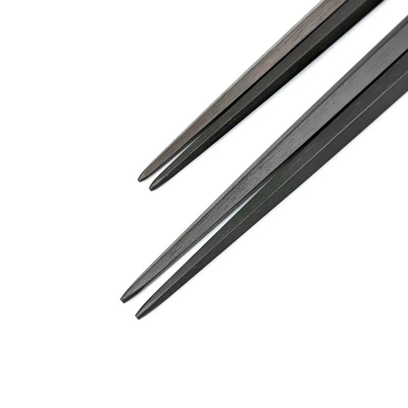 Edo-Karaki Pentagonal Macassar Ebony Pair Chopsticks