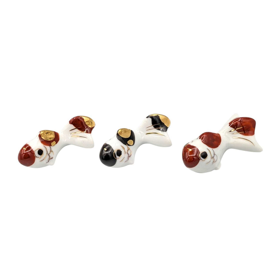 Kyo-Yaki Goldfish Chopstick Rest