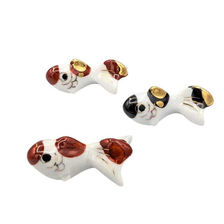 Kyo-Yaki Goldfish Chopstick Rest