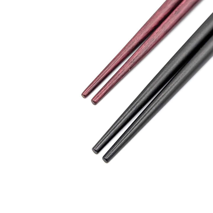 Shell Inlay Couples chopstick set in a wooden box – "Sakura Sakura" Cherry Blossom Motif