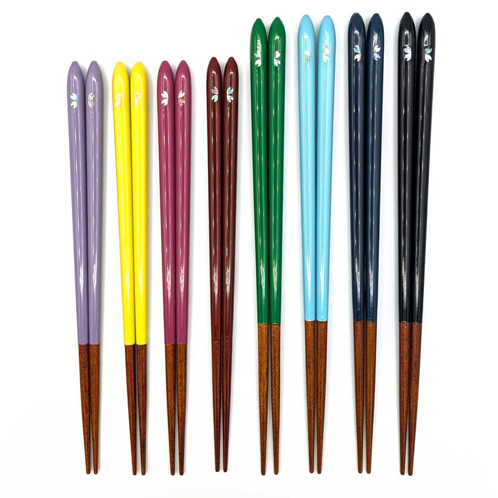 Dishwasher-Safe Wakasa Lacquer Chopsticks – Shizuku Sakura (Engravable)