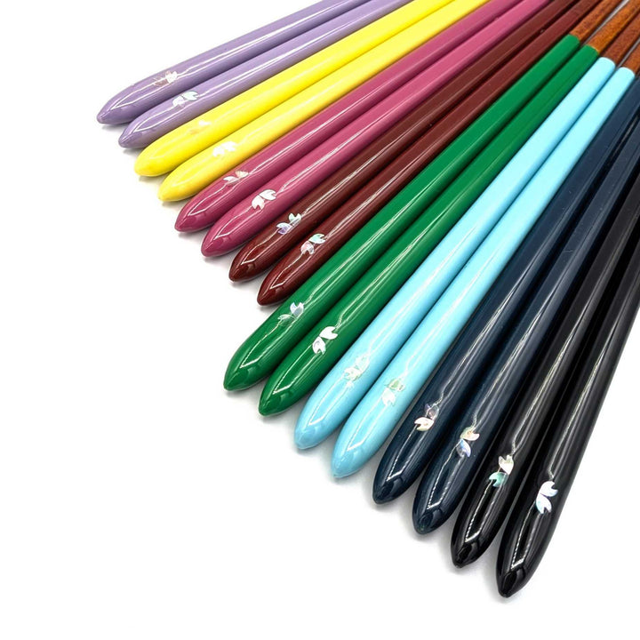 Dishwasher-Safe Wakasa Lacquer Chopsticks – Shizuku Sakura (Engravable)