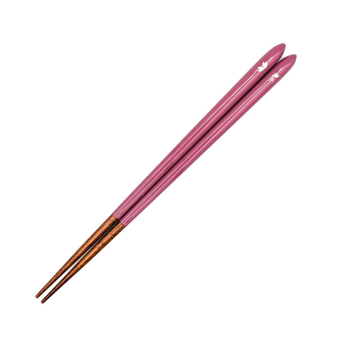 Dishwasher-Safe Wakasa Lacquer Chopsticks – Shizuku Sakura (Engravable)