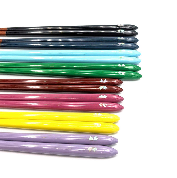 Dishwasher-Safe Wakasa Lacquer Chopsticks – Shizuku Sakura (Engravable)