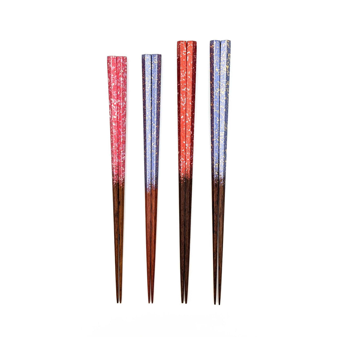 Kyoto Nishijin Foil Pentagonal Ironwood Chopsticks
