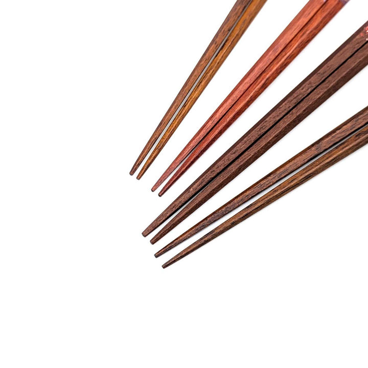 Kyoto Nishijin Foil Pentagonal Ironwood Chopsticks