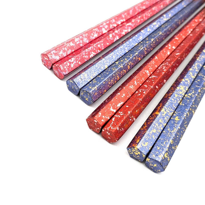 Kyoto Nishijin Foil Pentagonal Ironwood Chopsticks