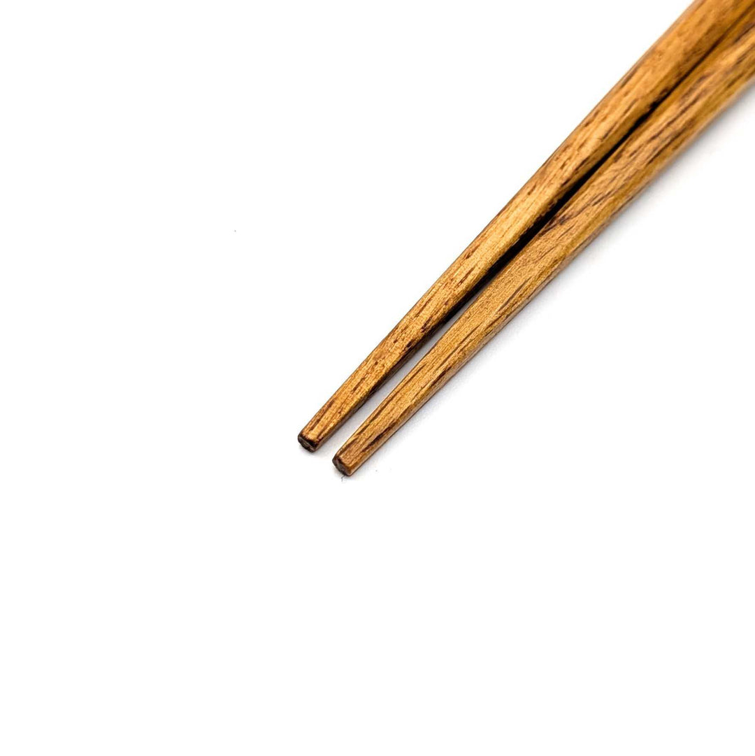 Kyoto Fine Wood Octagonal Chopsticks with Flame Finish – Cherry Wood (Extra-Large Size)