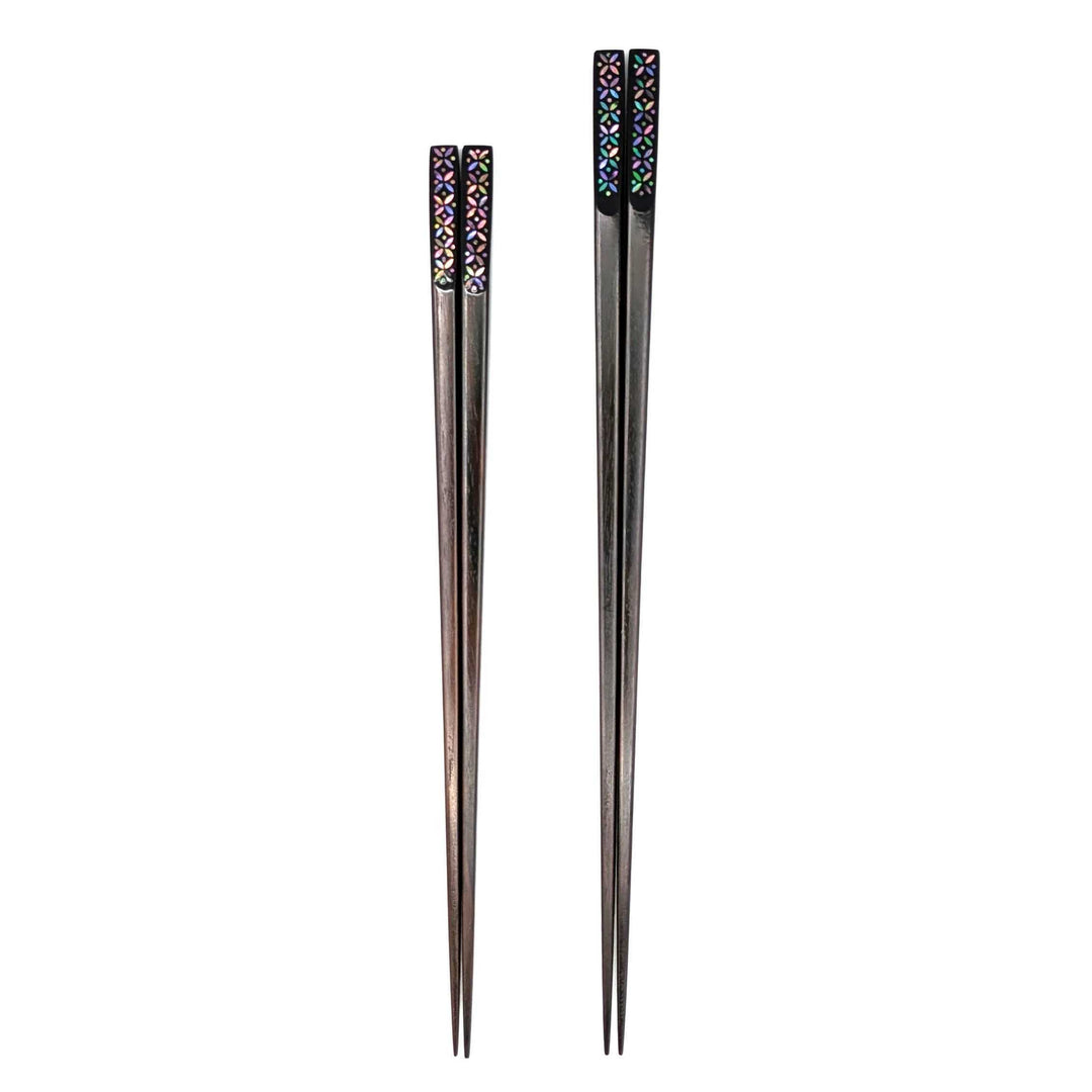 Saga Raden Mother-of-Pearl Inlay Chopsticks - Shippo Pattern