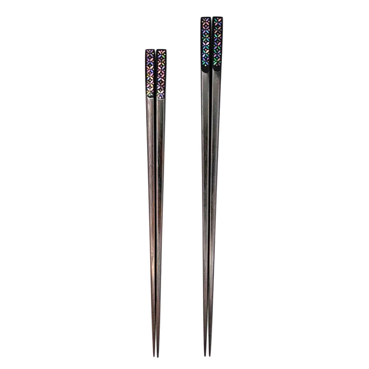 Saga Raden Mother-of-Pearl Inlay Chopsticks - Shippo Pattern