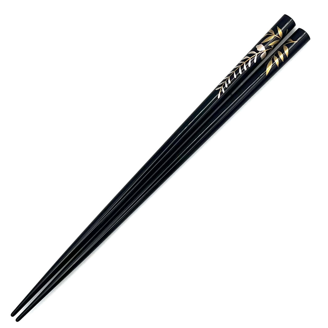 Wajima Lacquerware Chopsticks - Maki-e Wisteria Motifs