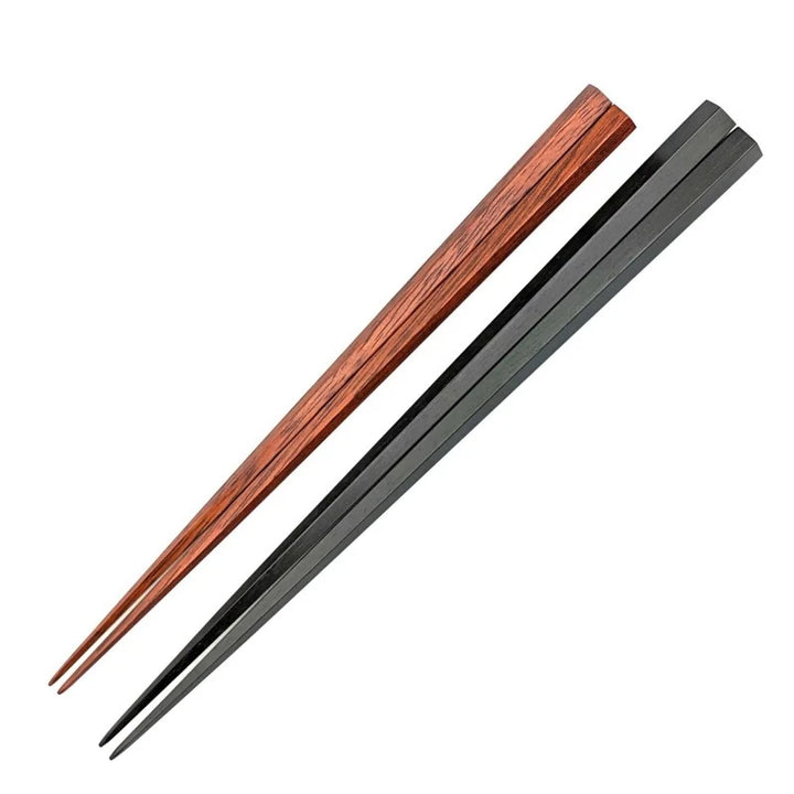 Edo-Karaki Pentagonal Pair Chopsticks - Macassar Ebony and Satine