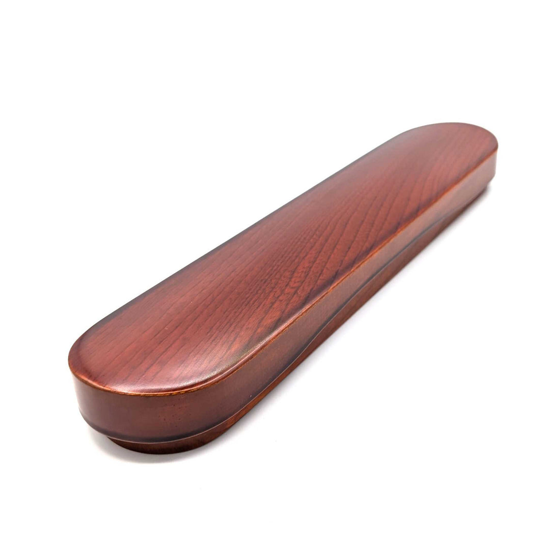 Aizu Lacquer Chopstick Box - Kijiro, Double-Pair Capacity(Engravable)