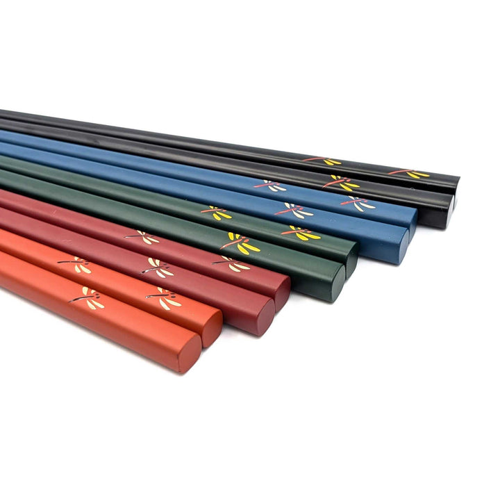 Kawatsura Lacquerware Chopsticks - Dragonfly Motif (Engravable)