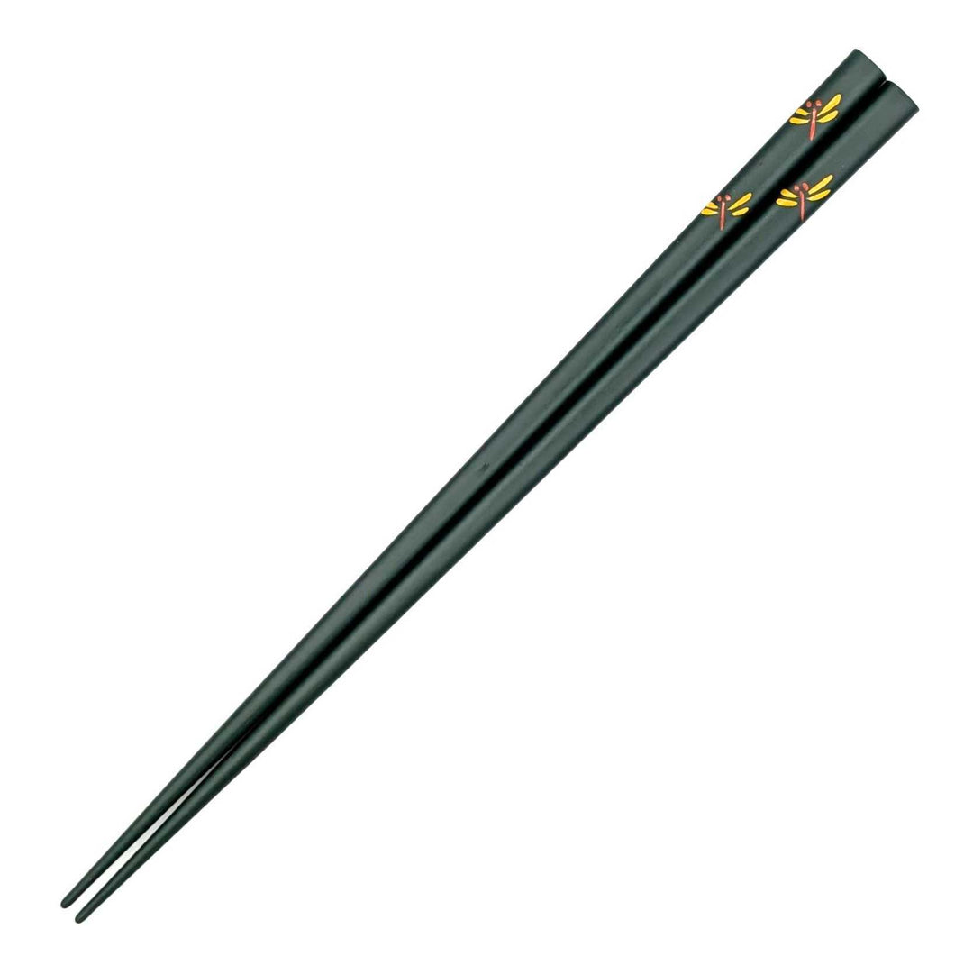 Kawatsura Lacquerware Chopsticks - Dragonfly Motif (Engravable)
