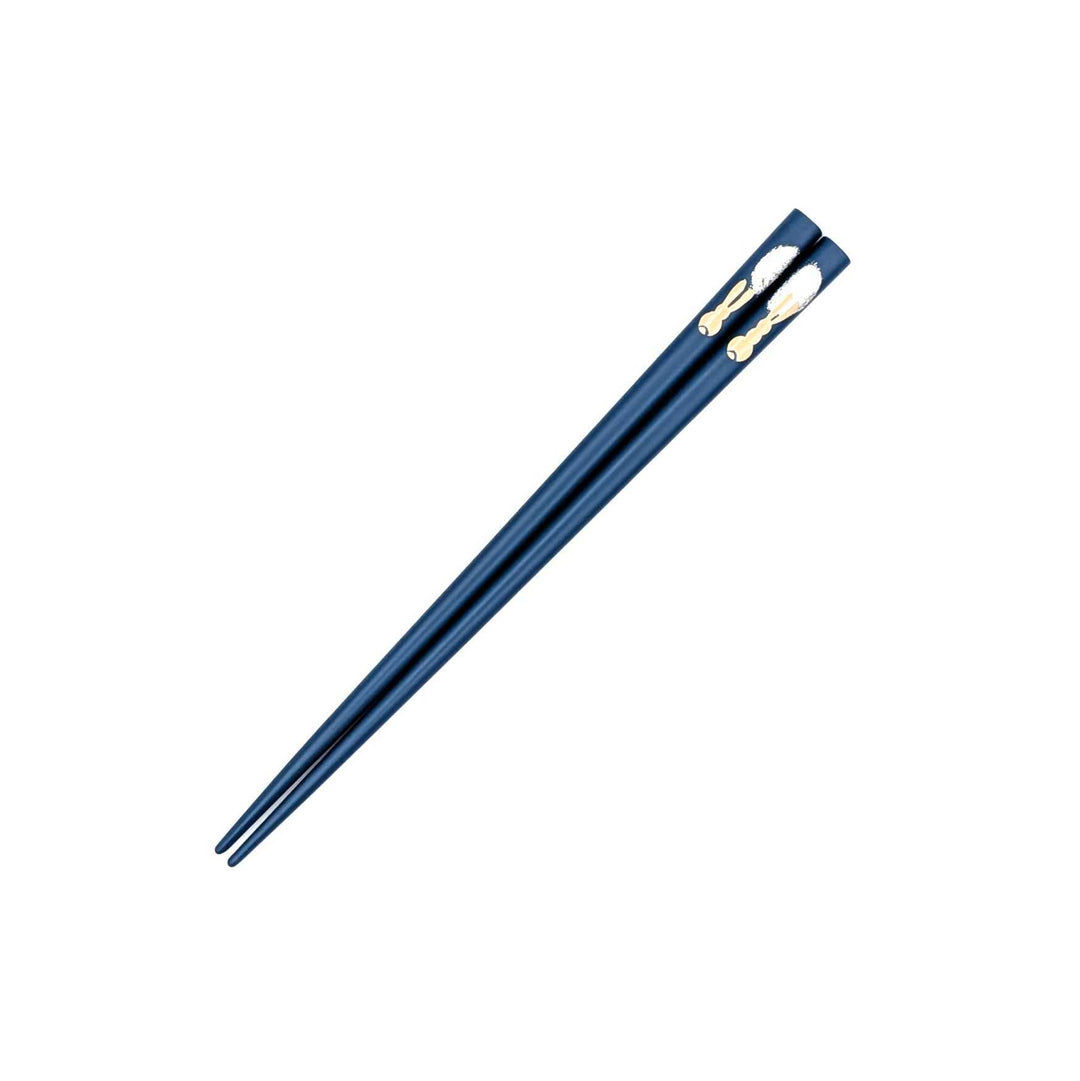Kawatsura Lacquerware Children’s Chopsticks – Rabbit & Moon Motif (Engravable)
