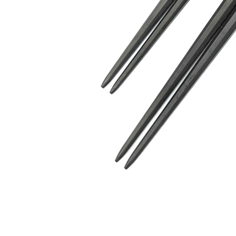 Edo-Karaki Pentagonal Rikyu Pair Chopsticks - Macassar Ebony