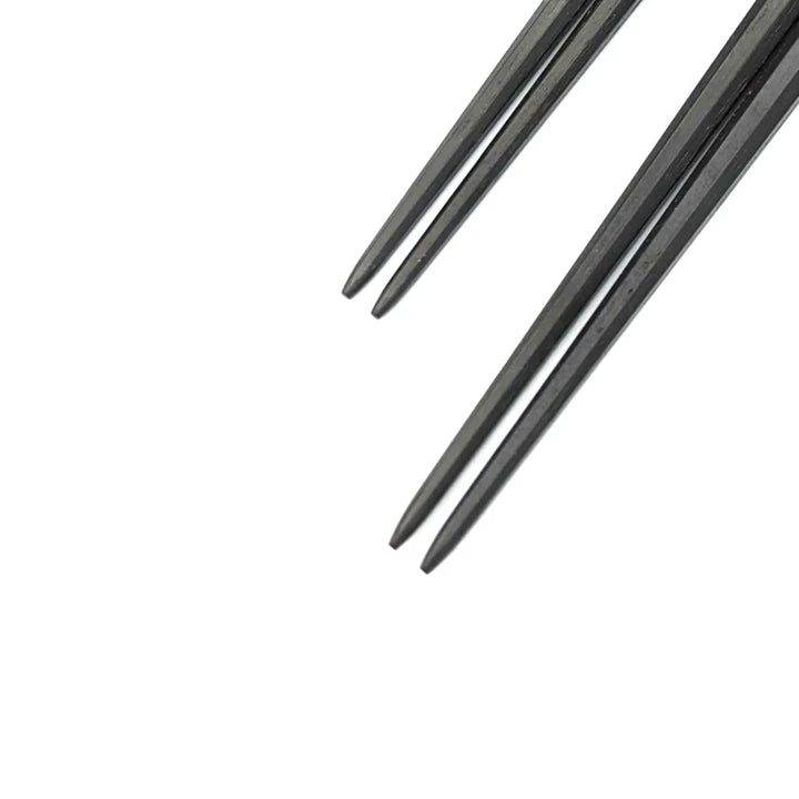 Edo-Karaki Pentagonal Rikyu Pair Chopsticks - Macassar Ebony