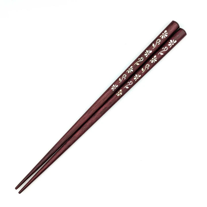 Shell Inlay Chopsticks Purpleheart