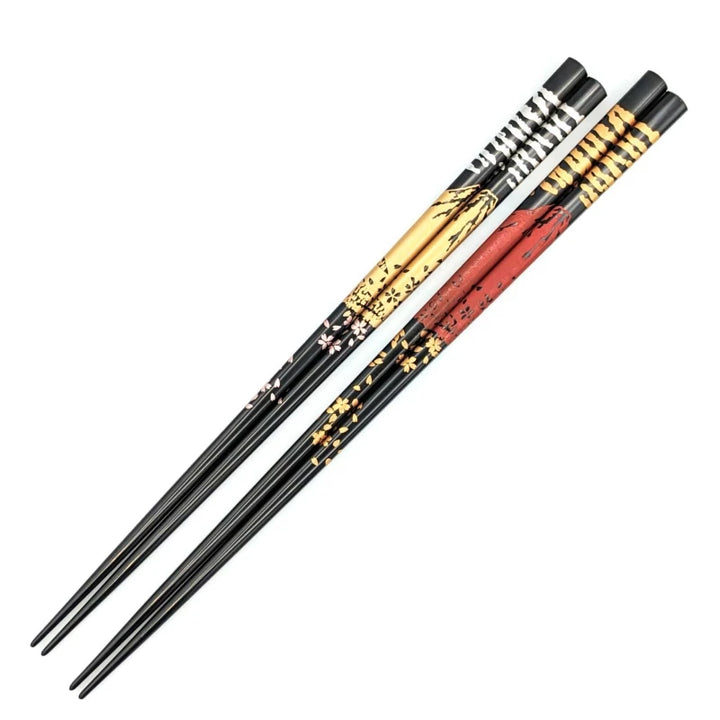 Echizen Lacquerware Chopsticks Set - Mount Fuji Design