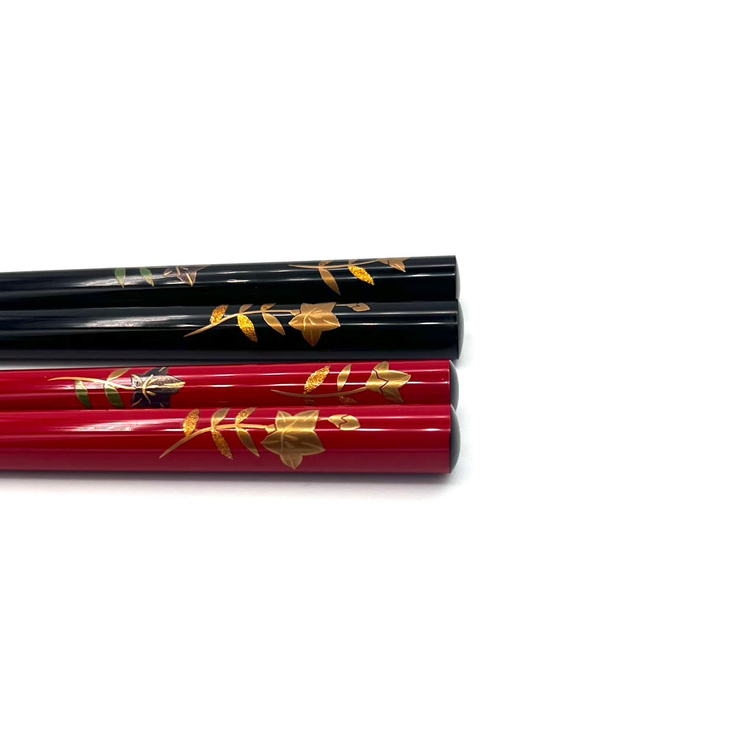 Wajima Lacquerware Chopsticks - Maki-e Bellflower