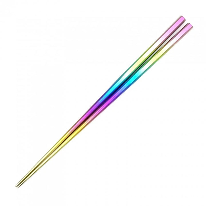 Titanium Chopsticks - Oval Shape - Rainbow