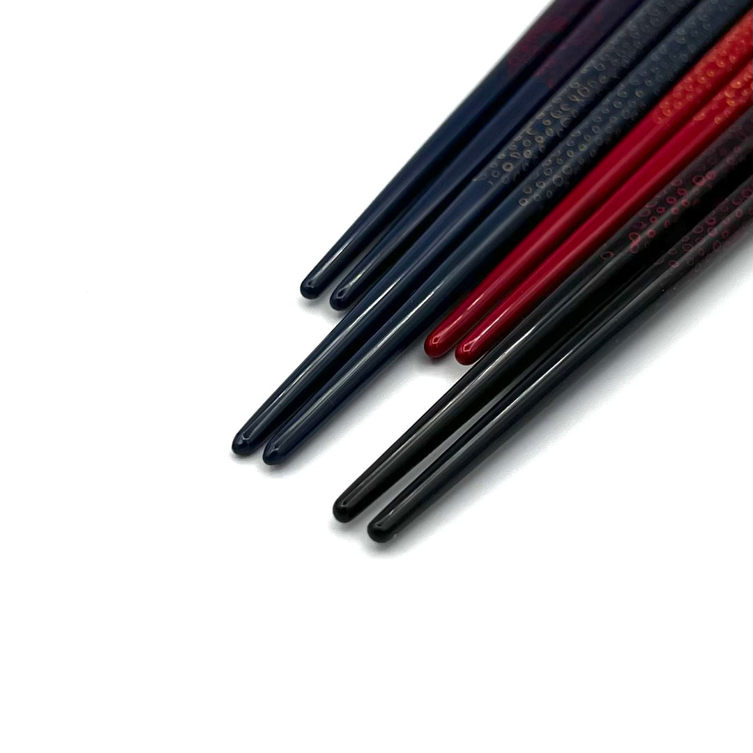 Tsugaru Lacquerware Chopsticks – Flower Ice Motif (Engravable)