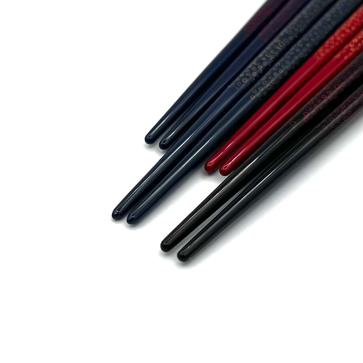 Tsugaru Lacquerware Chopsticks – Flower Ice Motif (Engravable)