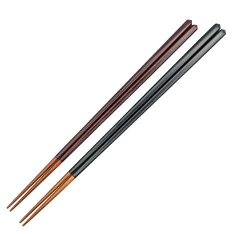 Kiso Lacquerware Diamond-Cut Thin Bamboo Pair Chopsticks