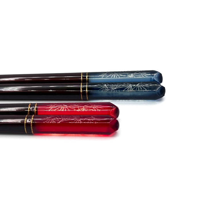 Wakasa Lacquerware Chopsticks - Pine Tree Pattern (Engravable)