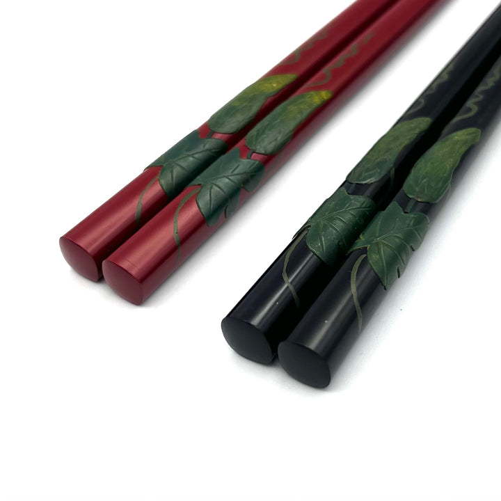 Ryukyu Lacquerware Square Bitter Melon Chopsticks (Engravable)