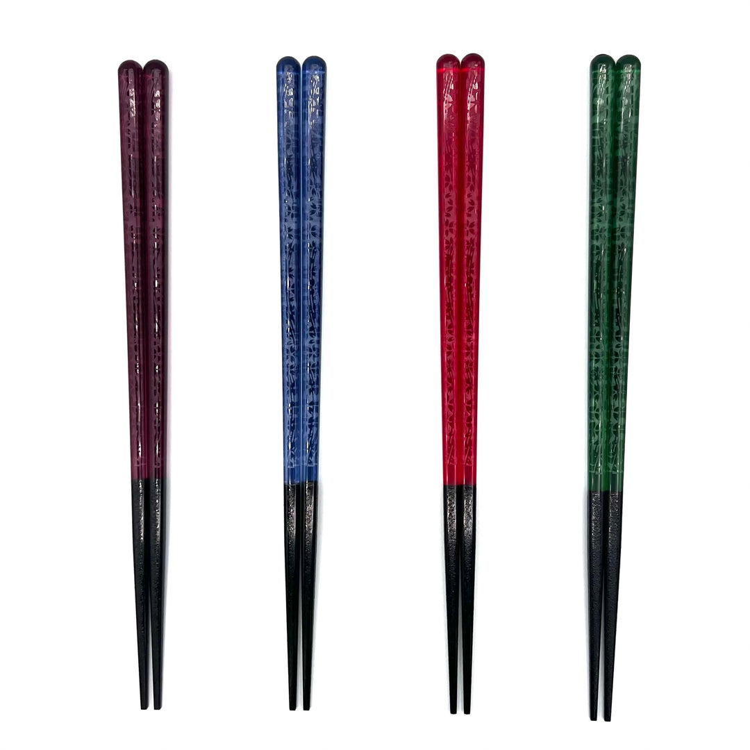 Wakasa Lacquerware Chopsticks - Floral Patterned
