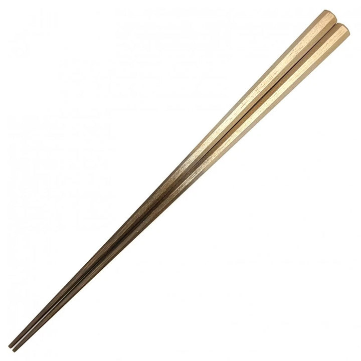 Kyoto Soot Bamboo Octagonal Gradient Chopsticks Silver