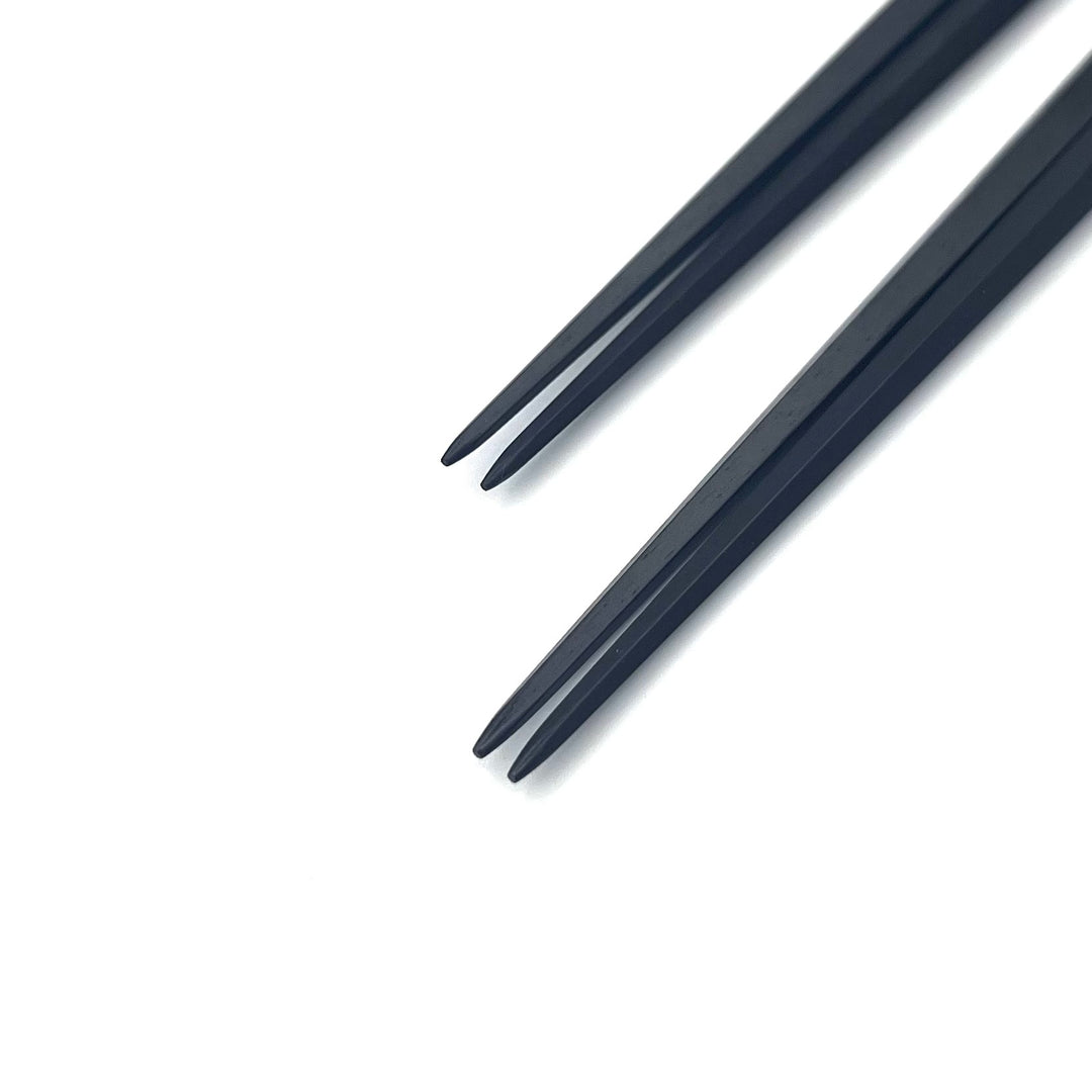 Edo-Karaki Octagonal Rikyu Pair Chopsticks - Macassar Ebony