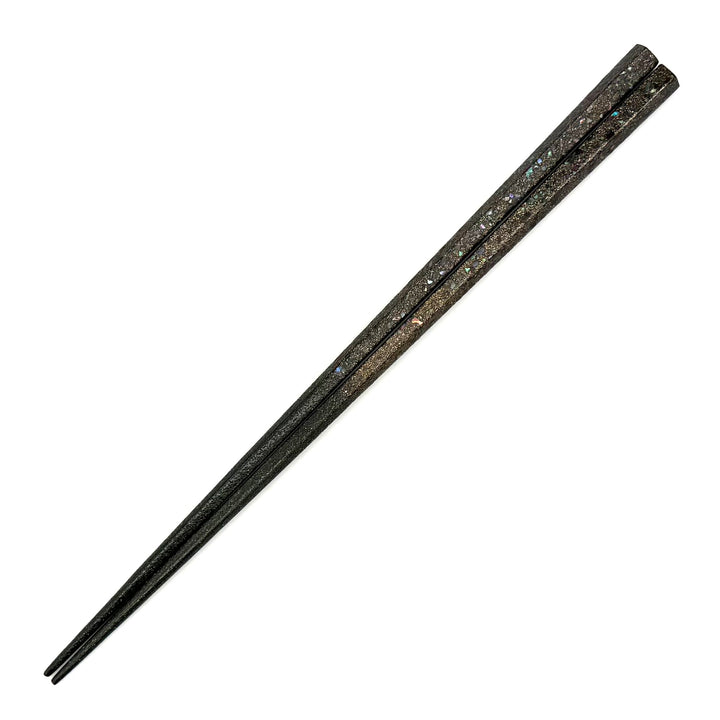 Wajima Lacquer Chopsticks – Aogai Shell & Green Opal, Pentagon