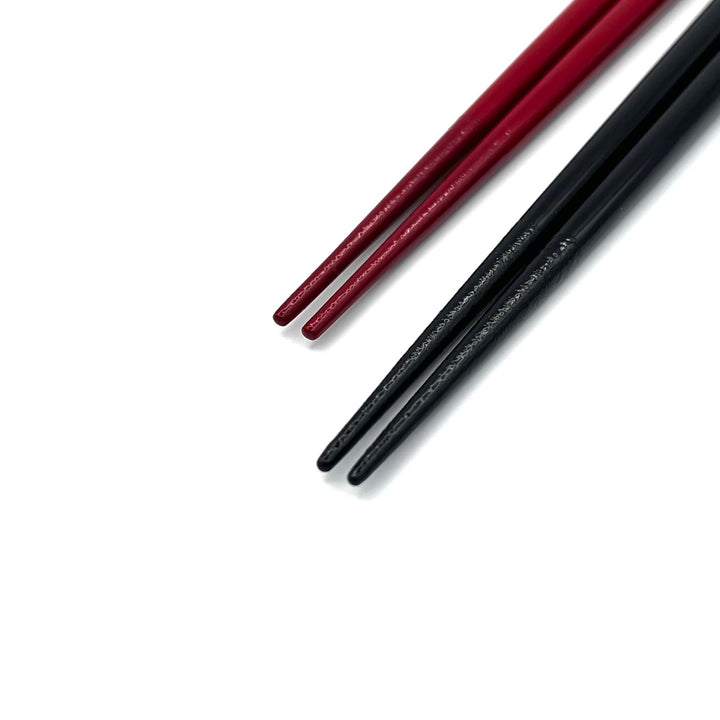Kawatsura Lacquerware Butterfly Design Pair Chopsticks with Textured Tips (Engravable)