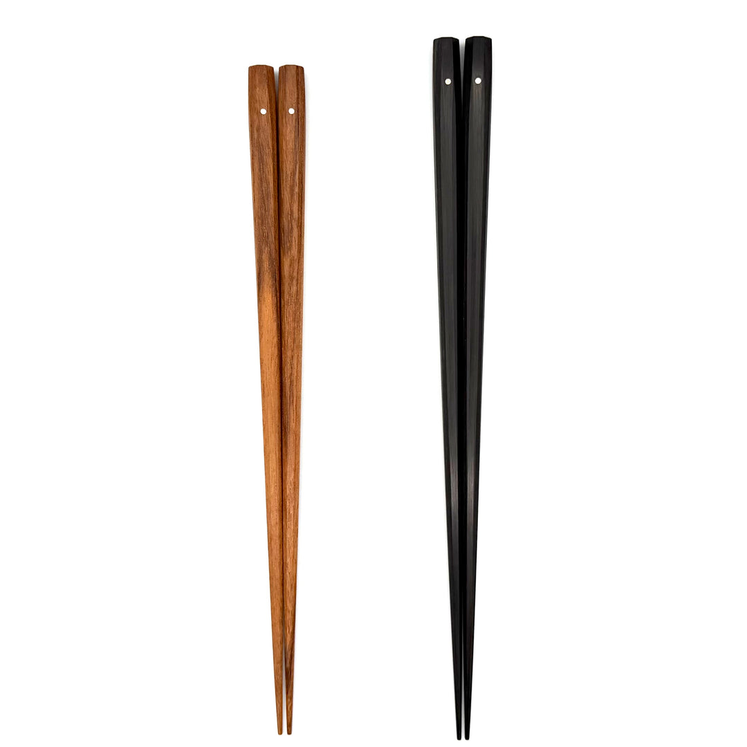 Niigata Ebony 16-Sided Pair Chopsticks in Paulownia Box