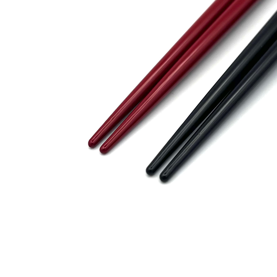 Ryukyu Lacquerware Square Classic Hibiscus Chopsticks (Engravable)