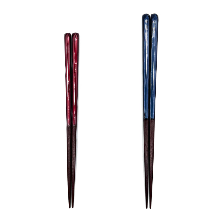 Wakasa-Nuri Chopsticks with Wood and Metallic Contrast