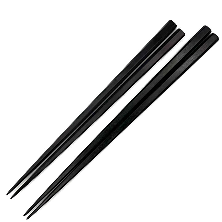Edo-Karaki Oval Macassar Ebony Pair Chopsticks